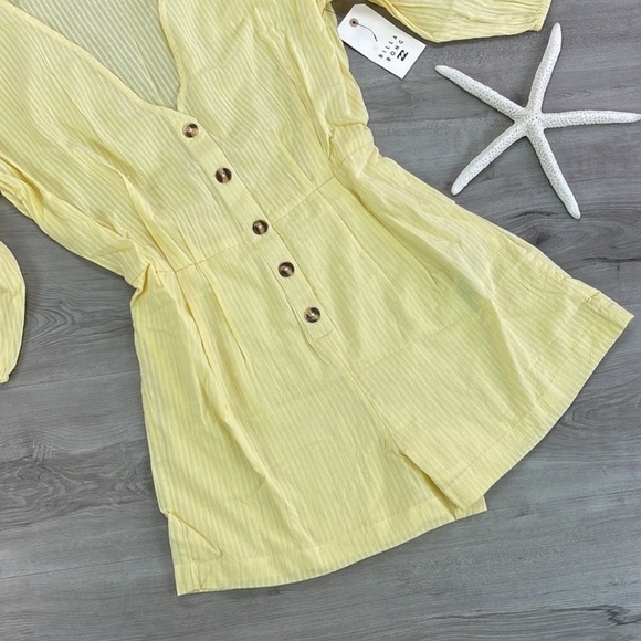 🔆BILLABONG🔆 Sun Valley LIGHT YELLOW Romper - Picture 7 of 13